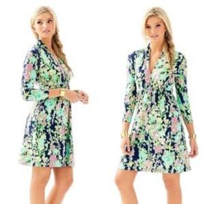 Lilly Pulitzer Alexandra dress in Navy Southern Charm rare XS